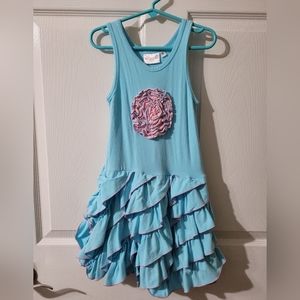 ONE POSH KID Rosette Sleeveless Dress size 5